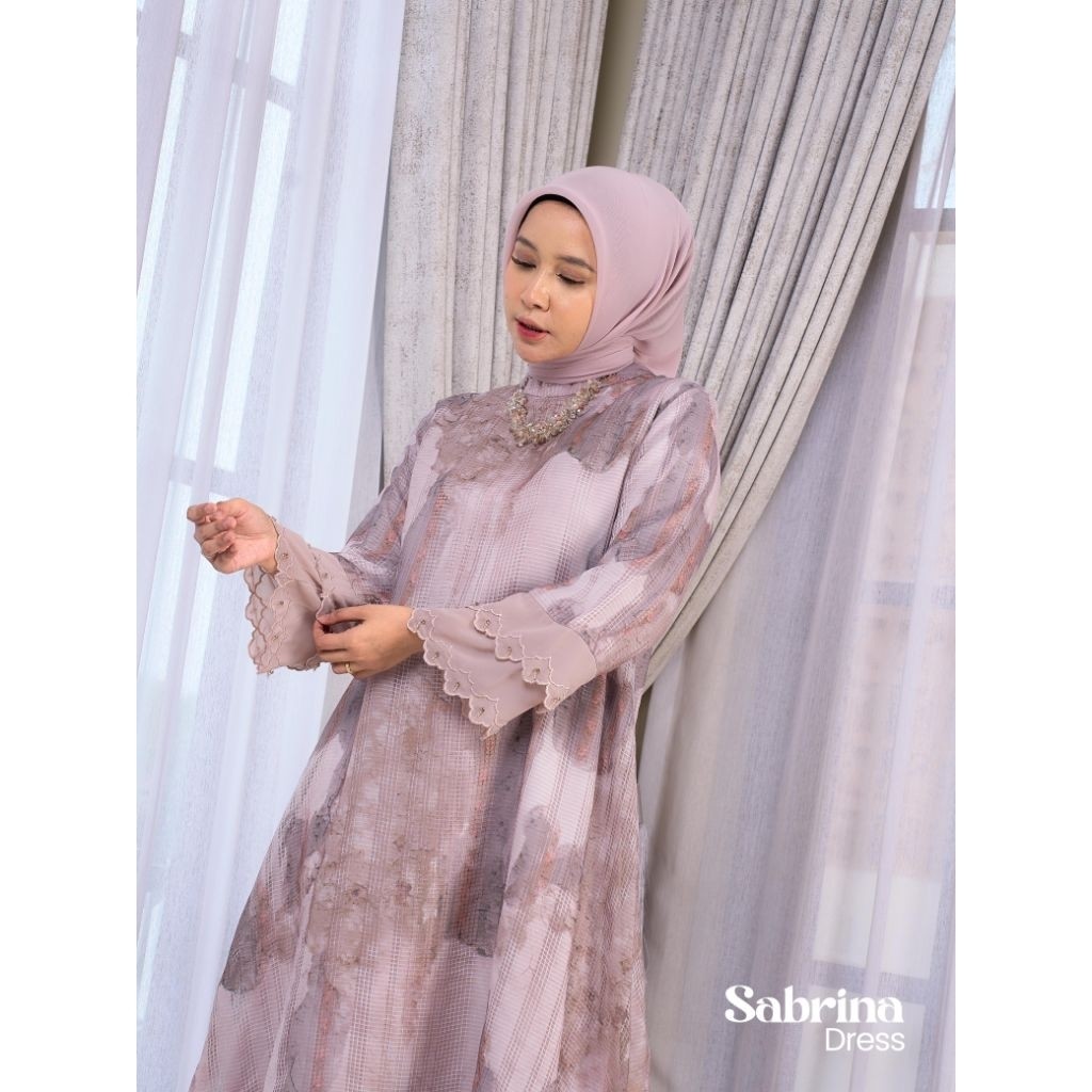 SABRINA DRESS// GAMIS PESTA PREMIUM ORI BY MAREVI (ADA SIZE STANDAR DAN JUMBO)
