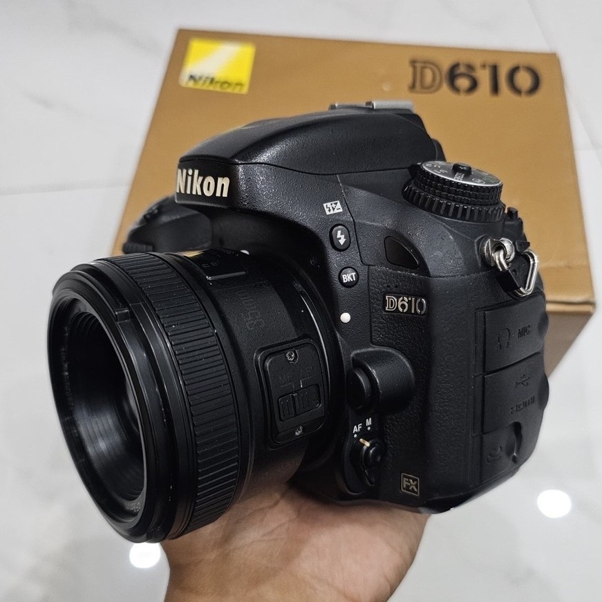 kamera Nikon D610 Body Fulset box