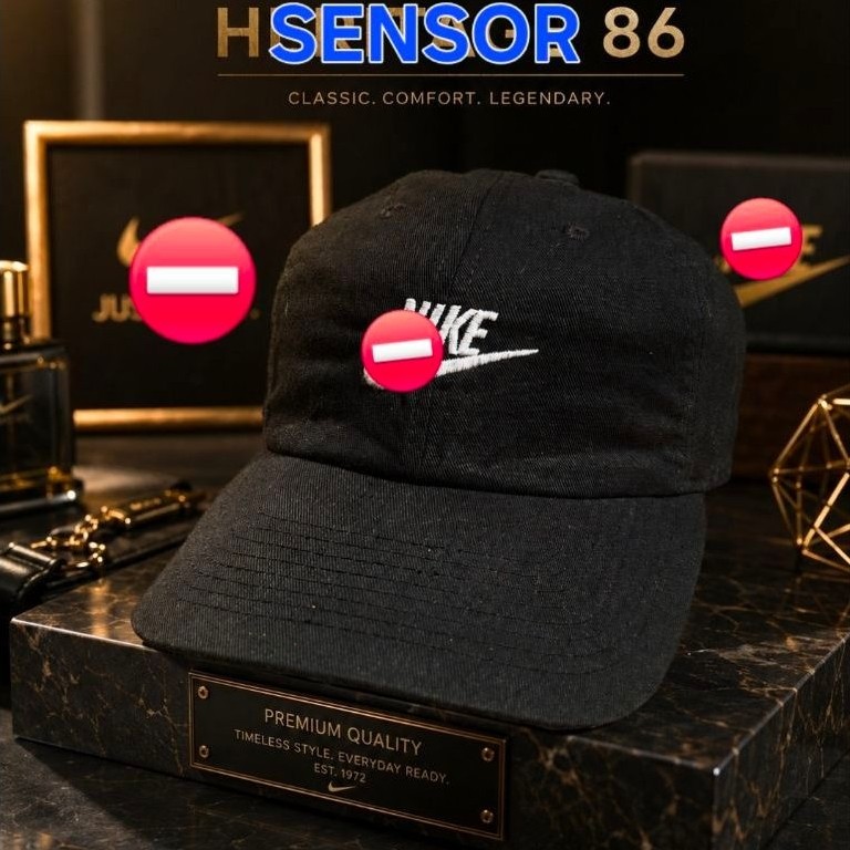 Topi CENTANG HERITAGE 86 Hitam