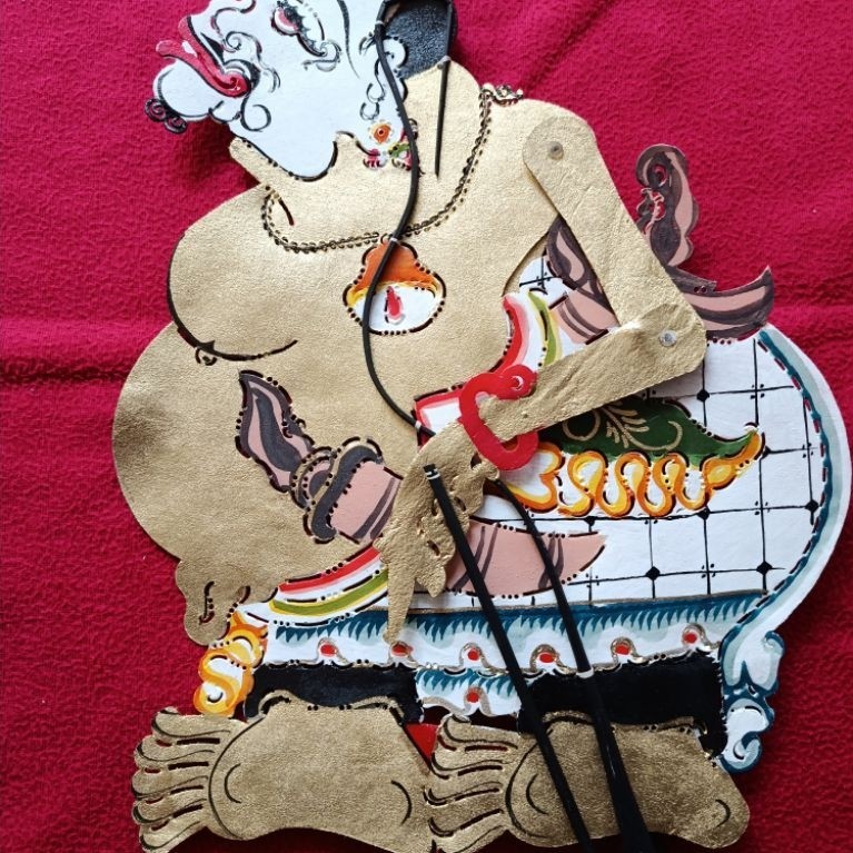 Wayang kulit asli semar emas/Semar Seno