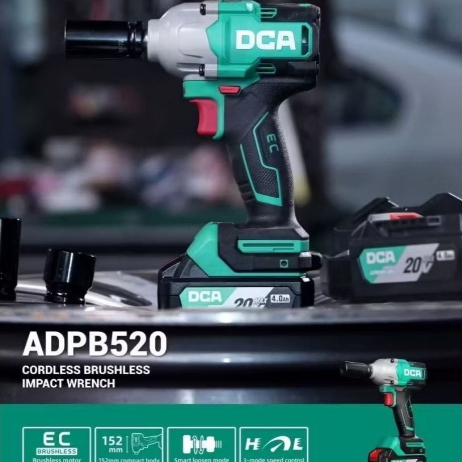 DCA ADPB520 Cordless Brushless Impact Wrench 152mm