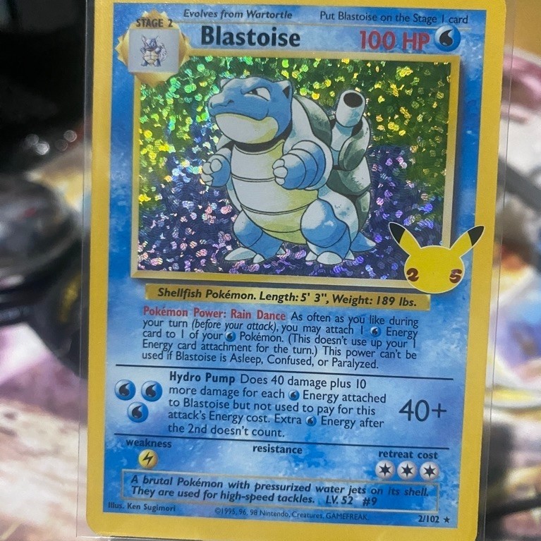 KARTU POKEMON TCG BLASTOISE HOLO ANNIVERSARY 25Th ENG