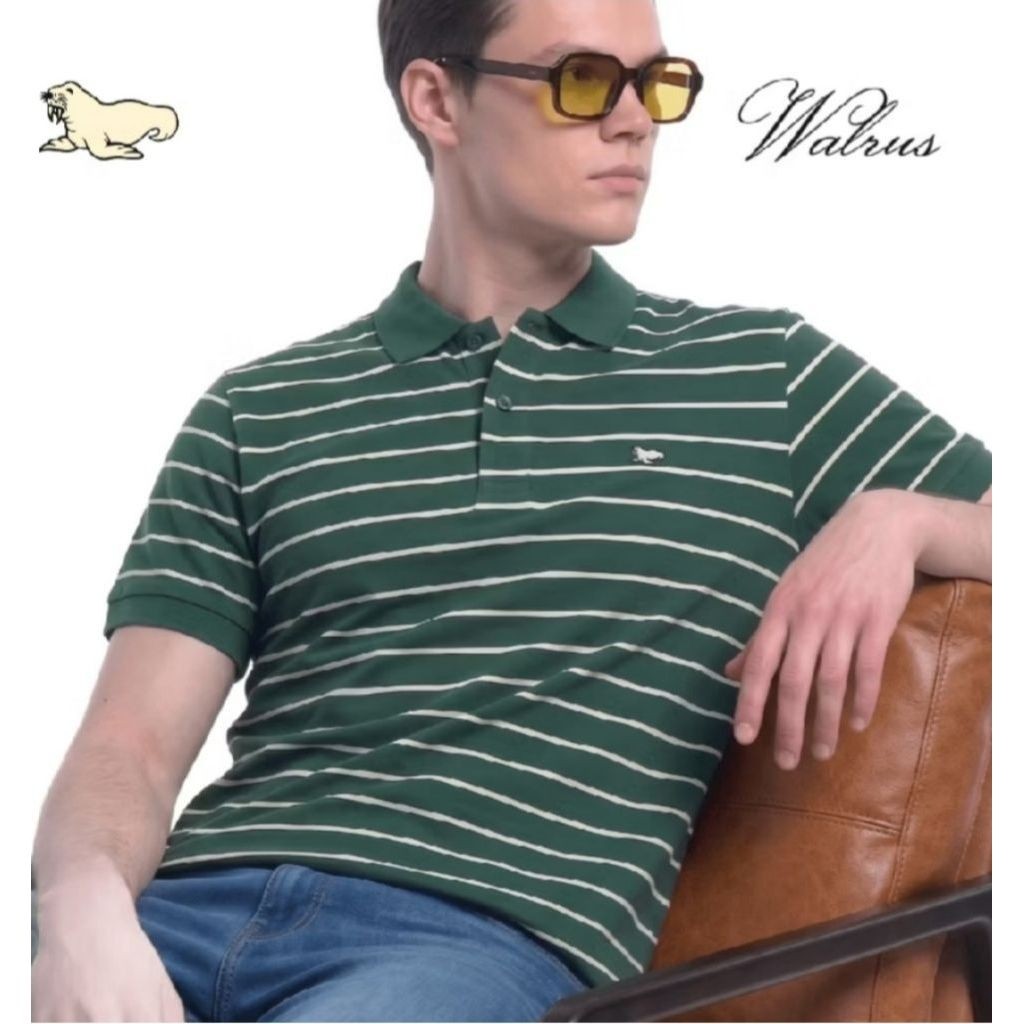 WALRUS Kaos Polo Original Salur Pria XXLXLMSL