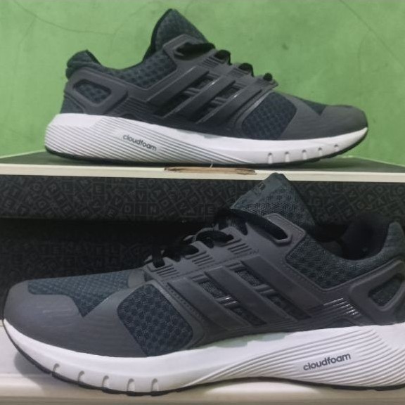 sepatu sneakers Adidas duramo 8 gray and white