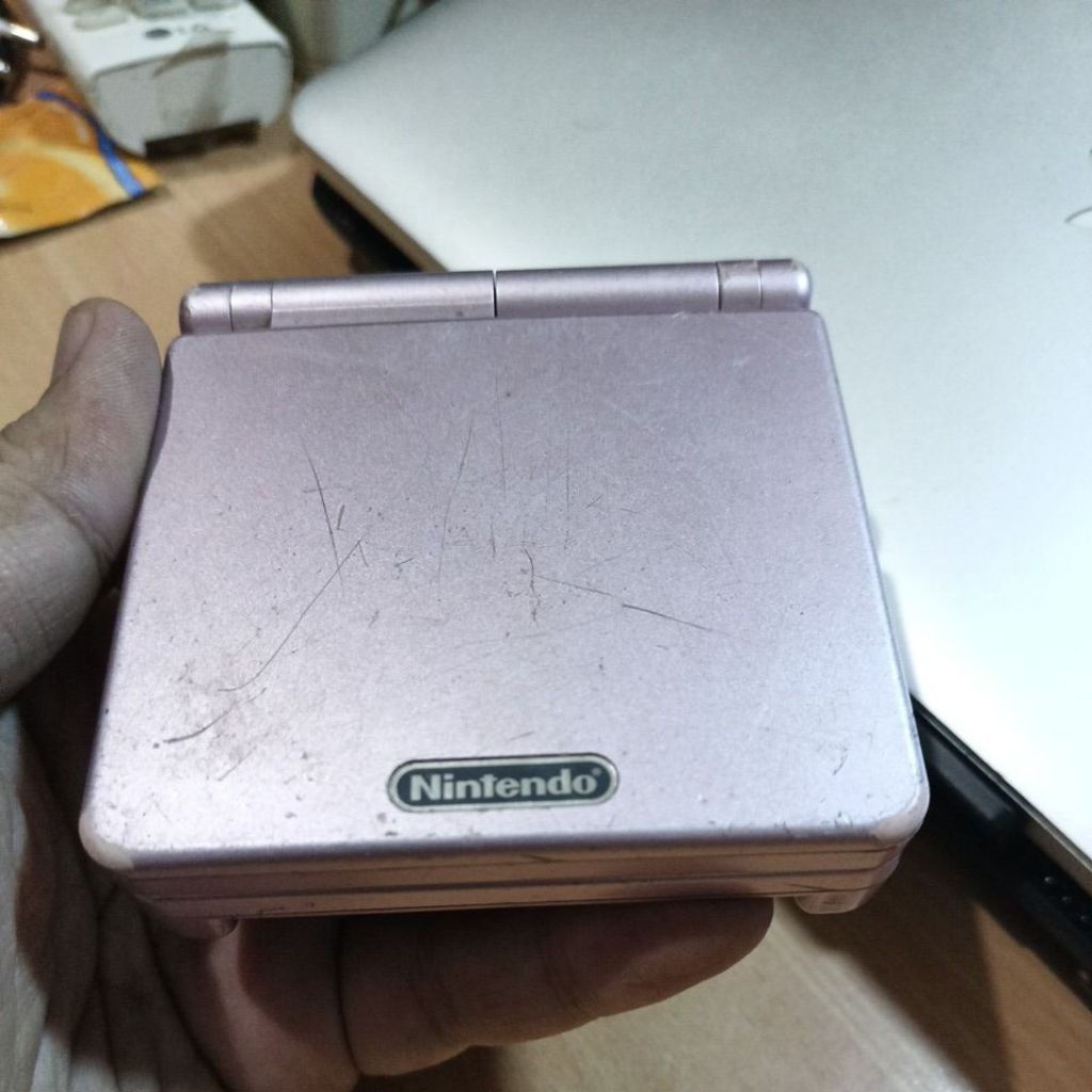 Gameboy Advance SP AGS-101 pink Bahan Gambling