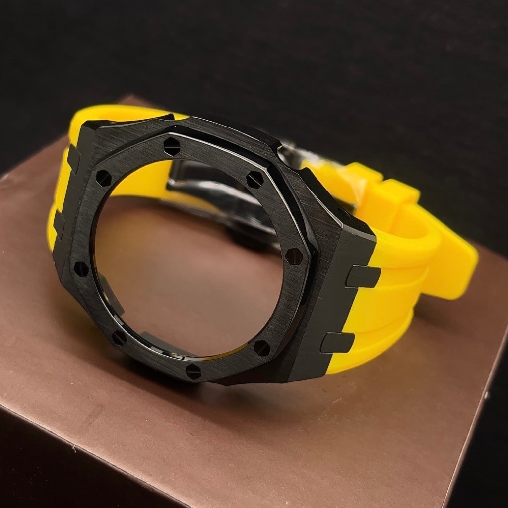 Bnb G-Shock GA-2100/GA-B2100 Case AP Gen 3 Black Rubber Yellow