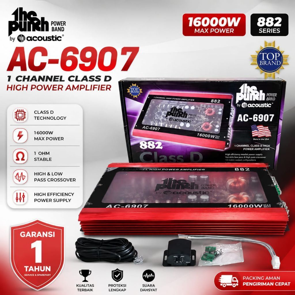 Monoblock Acoustic The Punch - AC-6907 Class D - Monoblock The Punch Acoustic
