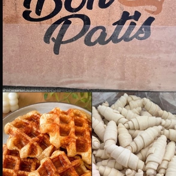 Bonpatis 50 gr Frozen Croffle Dough Croissant Dough