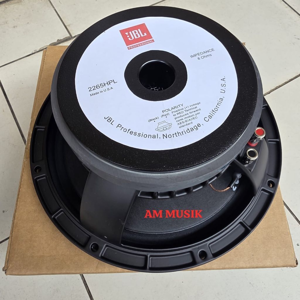 SPEAKER COMPONENT JBL 10 INCH FULL RANGE 10/2265 VOICE COIL 3 INCH