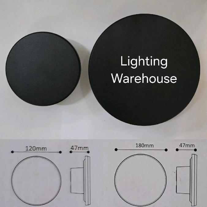 Ghiselijaya_ Lampu Dinding Waterproof Outdoor Indoor Led Wall Lamp Vl-4013R 9W 12W Changeable Cct