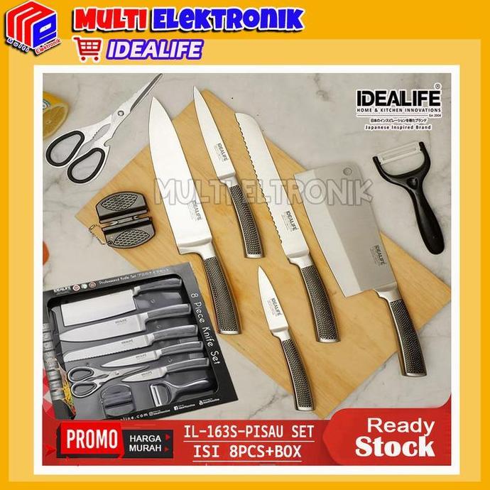 Pisau Set / Knife Set - Perlengkapan Pisau Dapur Idealife Il-163S Kitchenware