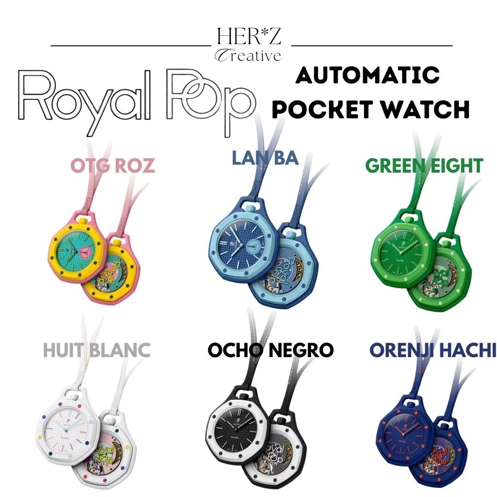 AUTOMATIC AP x Swatch Royal Pop Pocket Watch Jam Tangan Saku Fullset with Box (WATCH ONLY)