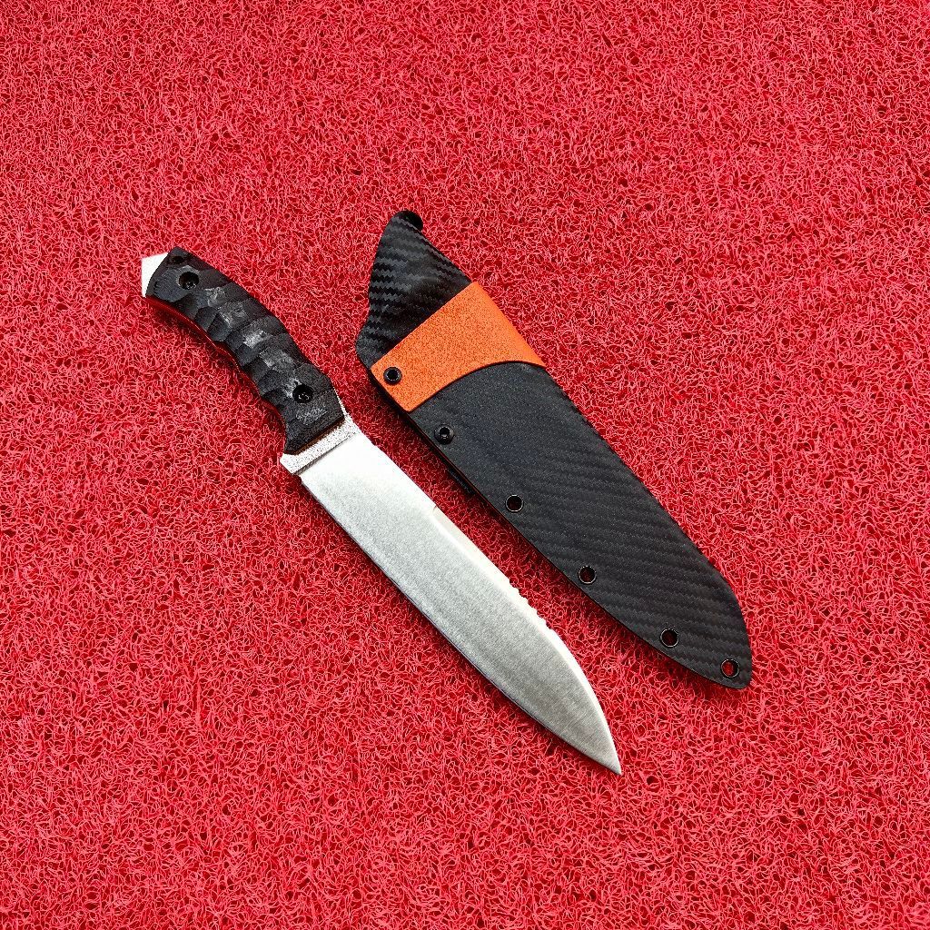 pisau survival berbahan baja bohler n690 untuk memotong kayu kelapa daging sayur ikan dan kegiatan o