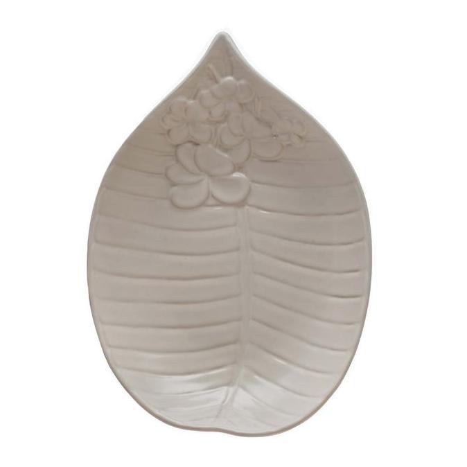 SALAD PLATE / PIRING SALAD JENGGALA FRANGIPANI 25184.5 CM PUTIH