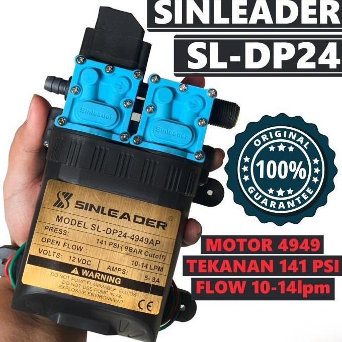 Paket Lengkap Cuci Ac Dual Pump Sinleader Sl Dp24 + Plastik Cover Ac Adaptor