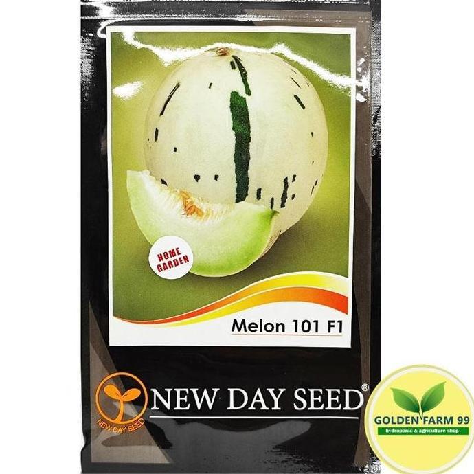 Sikratang_Shop - New Day Seed Benih Melon 101 F1 Dalmation Snow Leopard Varietas Hibrida Dengan Pena
