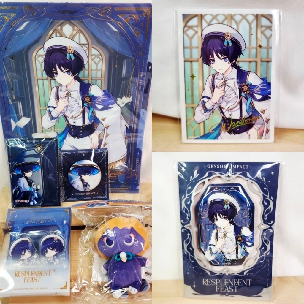 Ready Original Wanderer / Scaramouche Genshin Impact GI Pin Badge Acrylic Standee