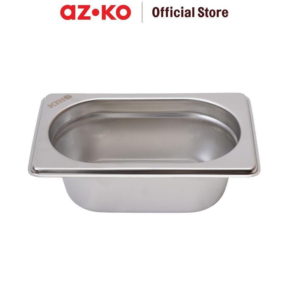 AZKO Kris Panci Gastronom Stainless Steel 1/9 65 Mm - Silver Wajan Gastronorm Gastronorm Pan Alat Ma