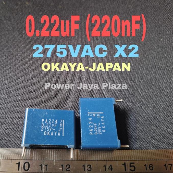 KAPASITOR MKP X2 0.22UF 220N 220NF 275V 275VAC PJP79