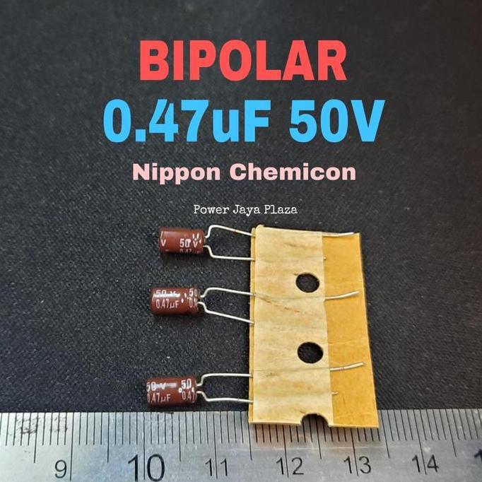 BIPOLAR BP 0.47UF 0,47UF 50V 470N 470NF NP NONPOLAR NIPPON CHEMICON PJP79