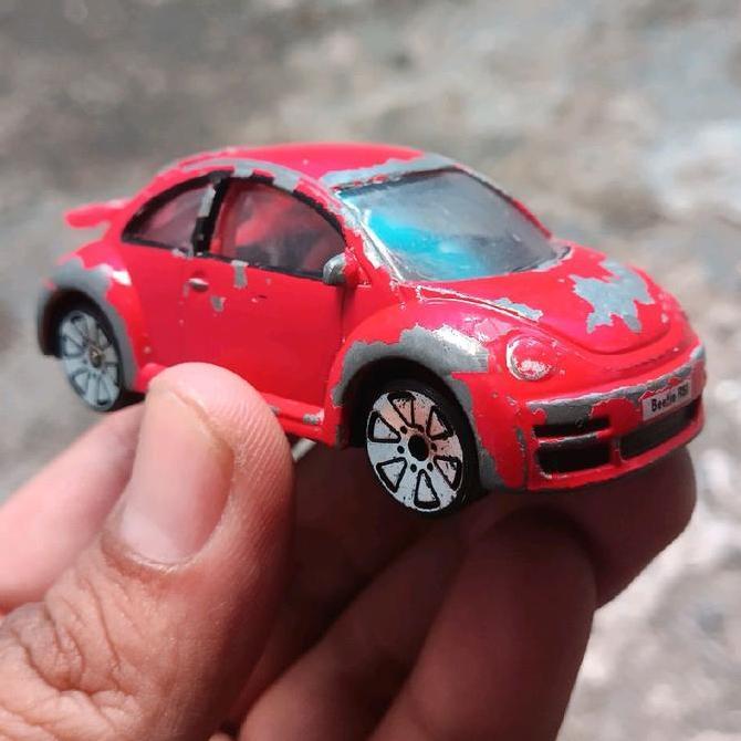 DIECAST LOOSE REALTOY VW NEW BEETLE RSI BAHAN CUSTOM DIECAST VOLKSWAGEN DIECAST VW