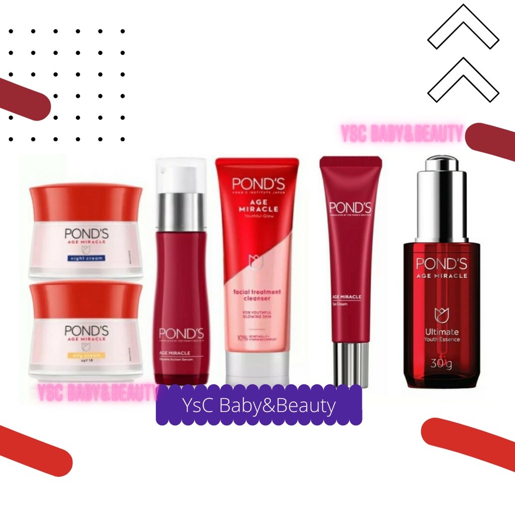 Ponds Age Miracle Cream 50gr/20gr/10gr/Day Cream/ Night Cream /serum 30mL/Serum 15mL/ eye cream/whip