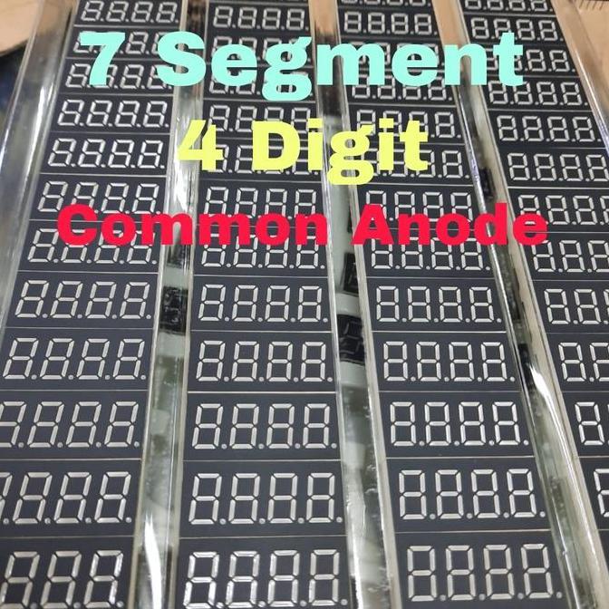 SEVEN SEGMEN 4DIGIT 7 SEGMENT COMMON ANODE CA MERAH 12PIN A-3641SRD /1PCS PJP79