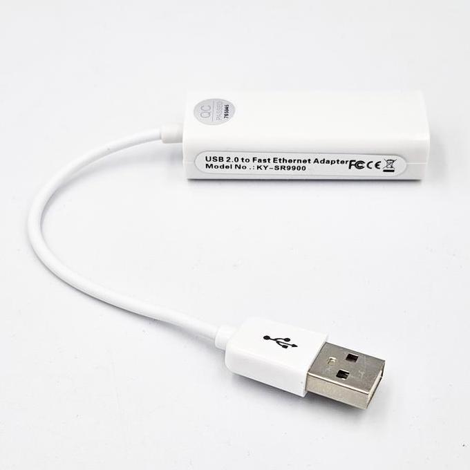 AVPRO UR007 USB 2.0 ETHERNET 10/100MBPS ADAPTER CORECHIP SR9900 WHITE PROX