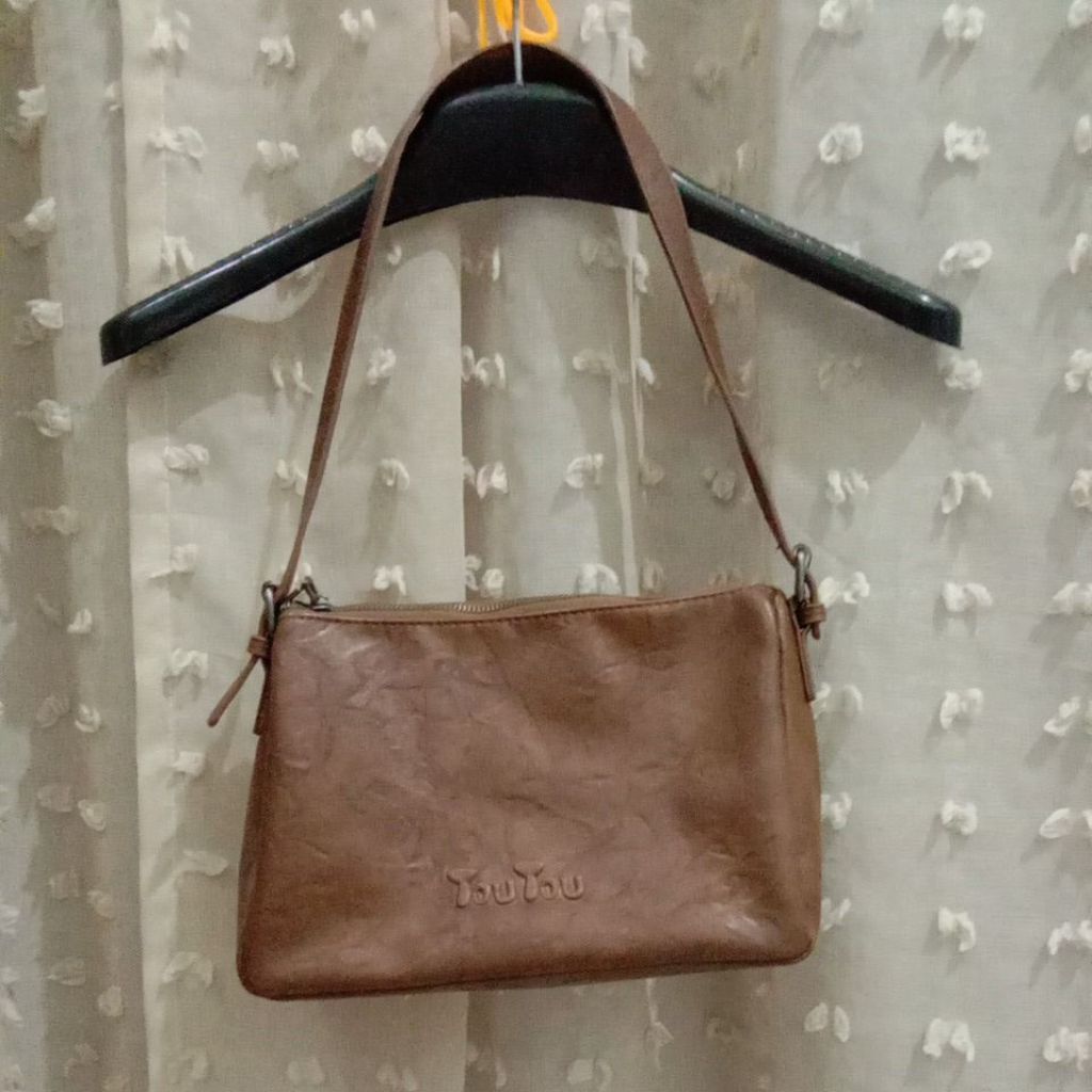 preloved tas bag bahu coklat vintage