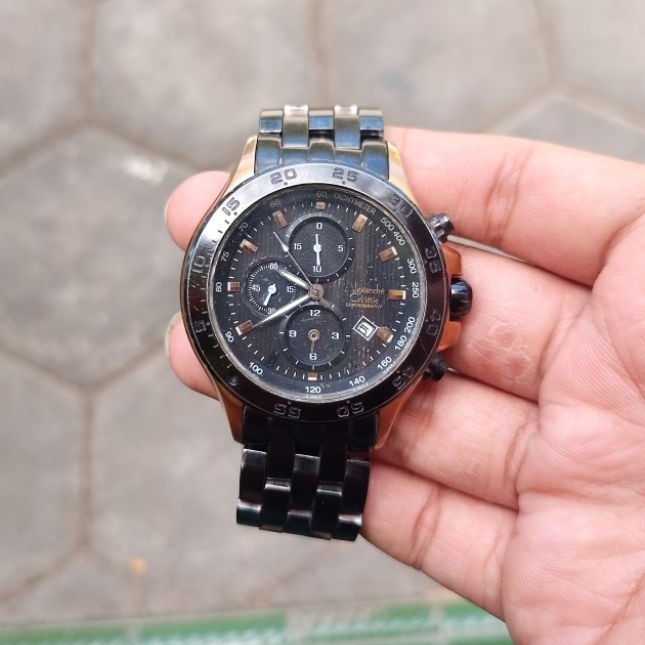 Alexandre christie 6092mc chronograph aktif normal siap pakai