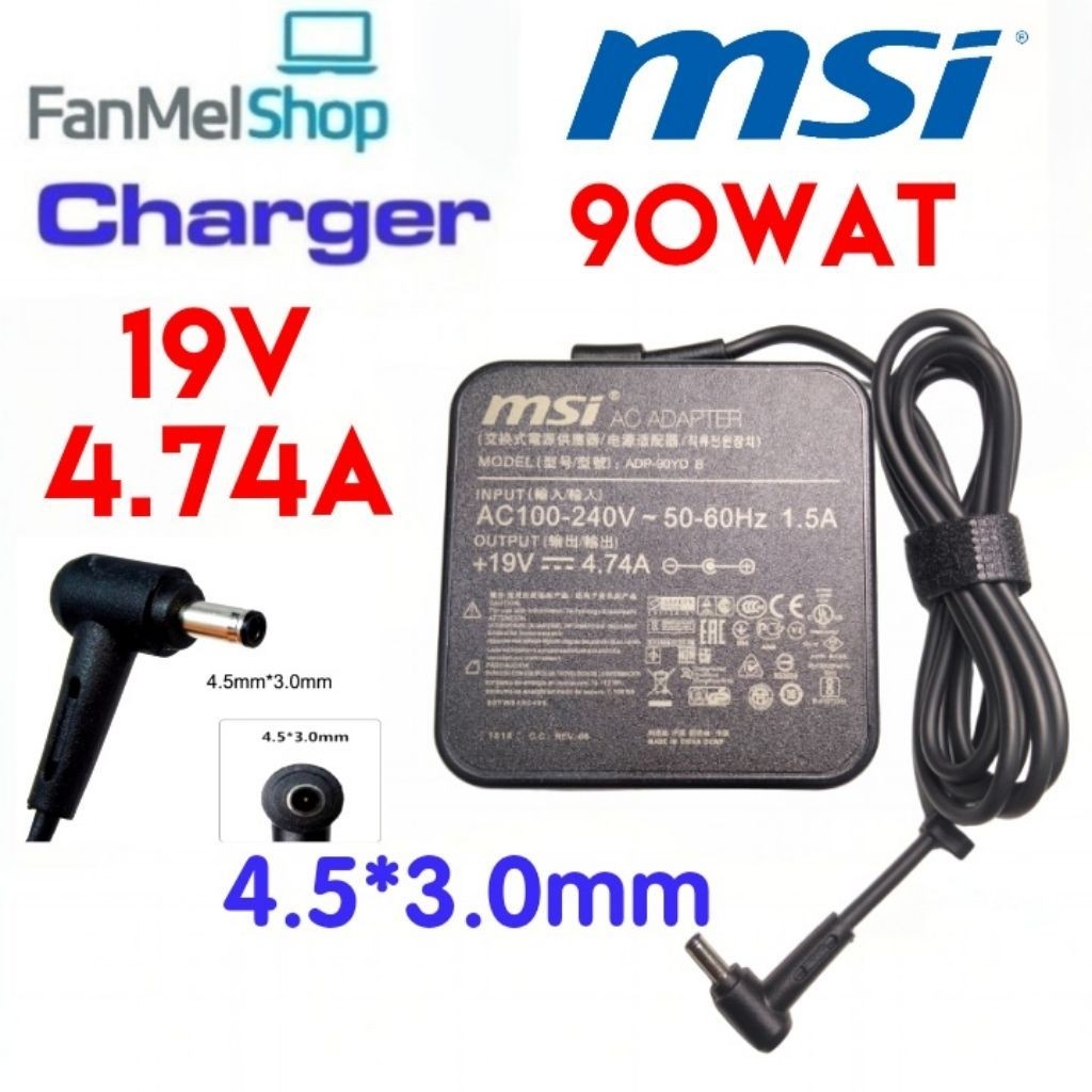 Adaptor Charger MSI Summit B14-A11M,  B15-A11M, E14, E15.