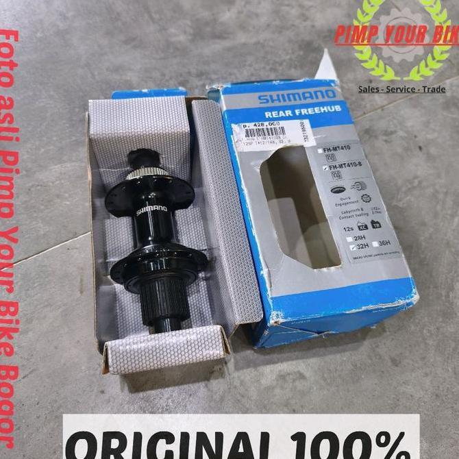 Freehub Shimano MT410-B Boost MicroSpline 32H 148 Full Sealed bearing hub belakang MT 410 401