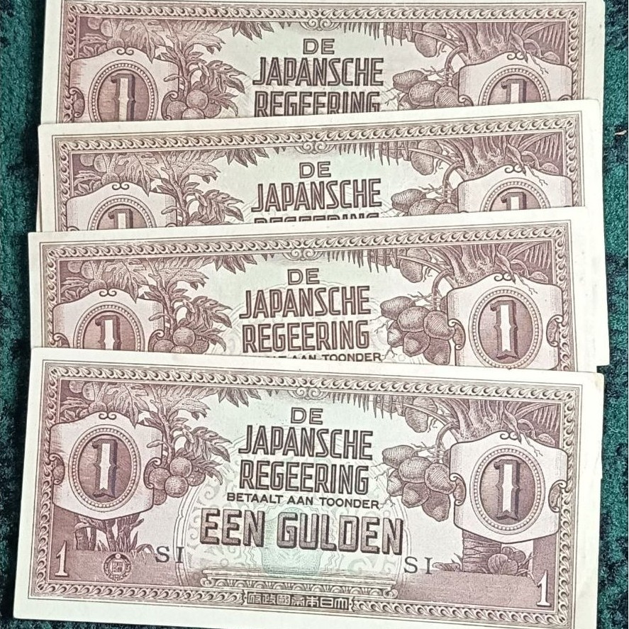 uang kuno 1 een gulden de japansche bagus