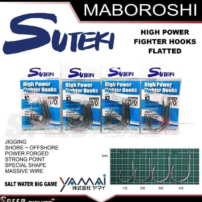 (Masterpiece) Hook SUTEKI Maboroshi High Power Kail Pancing Assist Jig Jigging Tanpa Lubang