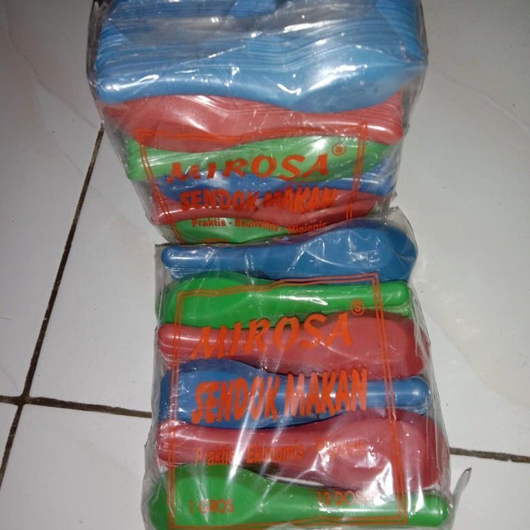 DISKON BESAR Sendok plastik Bebek MIROSA/Sendok Plastik/Sendok Bebek Plastik