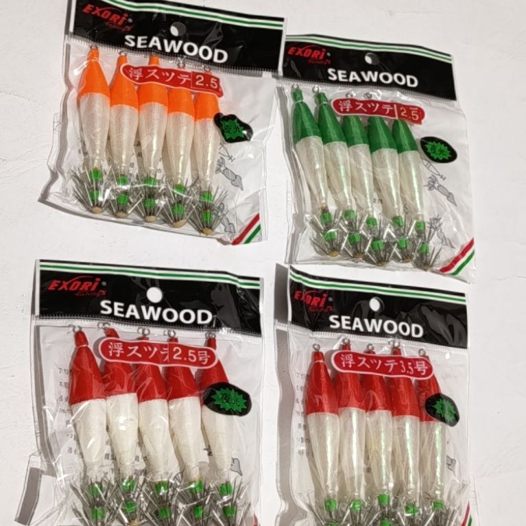 Umpan Pancing Cumi Apollo Seawood Per Pack/5pcs / Umpan Cumi Apollo