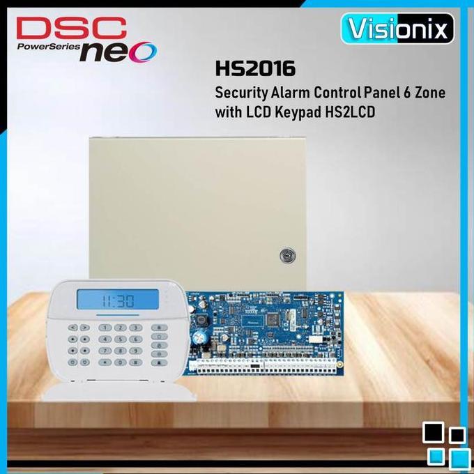 Pilihan - Panel Alarm 6 Zone Dsc Neo Hs2016 With Lcd Full Message Keypad Hs2Lcd