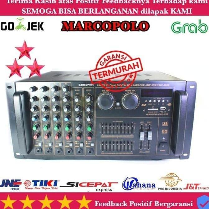 HARGA DISC - Power Amplifier Marcopolo Mc-8800 usb sd mo3 Radio Suara Mantap