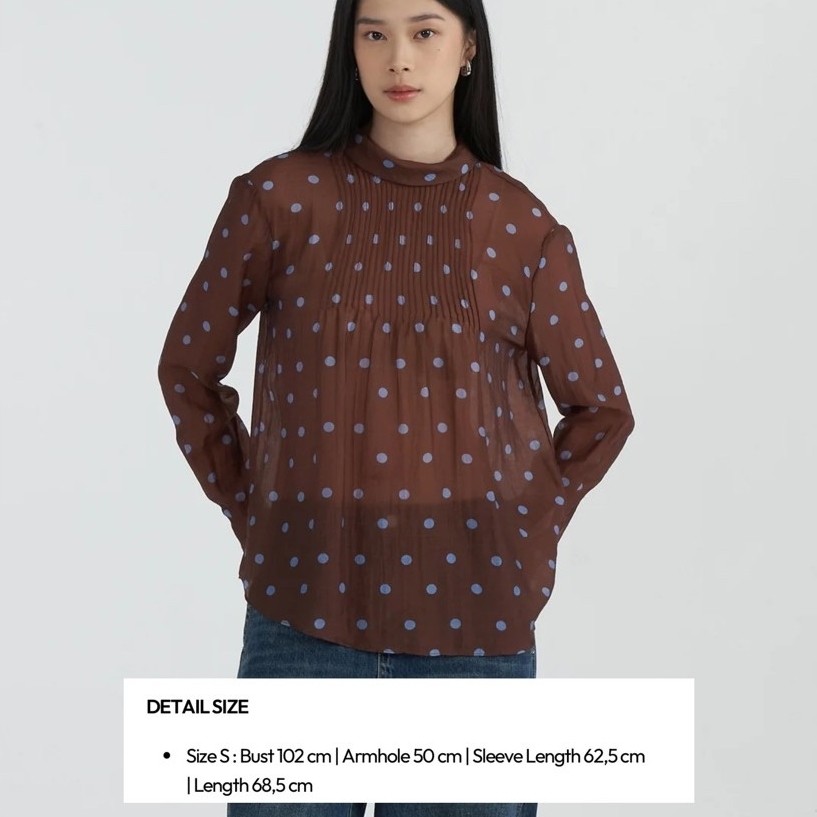 NEW READY 3MONGKIS ARANZA TOP BROWN S