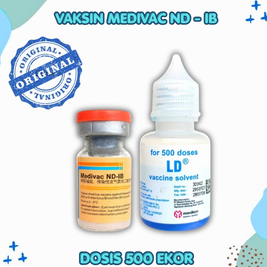 Vaksin Medivac ND IB 500 Dosis