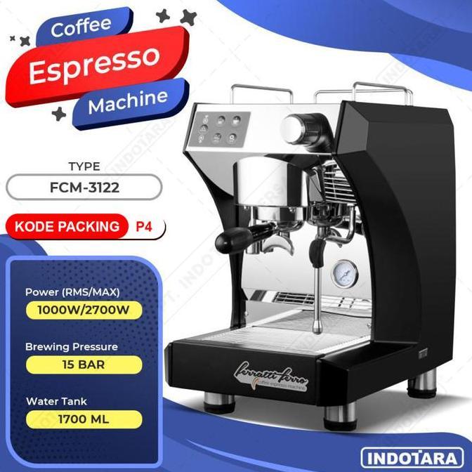 Mesin Kopi Espresso / Espresso Machine Ferratti Ferro FCM-3122