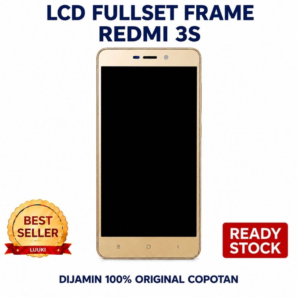 LCD Fullset Frame Redmi 3s/3s Prime Original Copotan