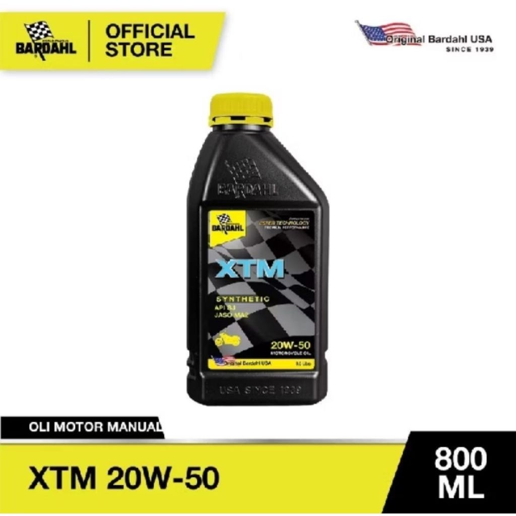 Bardahl XTM 20W-50 - Oli Mesin Motor 800ml