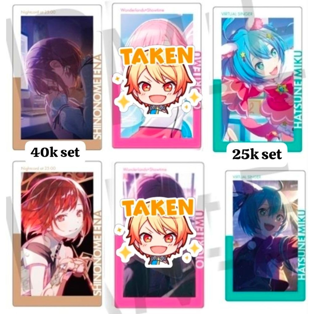 [DM UNTUK BOOKING] Epick Card 30A Project Sekai Ena Shinonome WL2 World Link 2, Miku WxS Sayoten/Kas