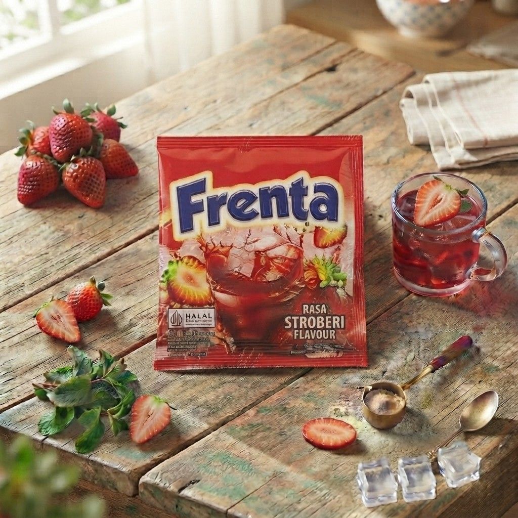Frenta Minuman Serbuk Rasa Stroberi 10 Sachet