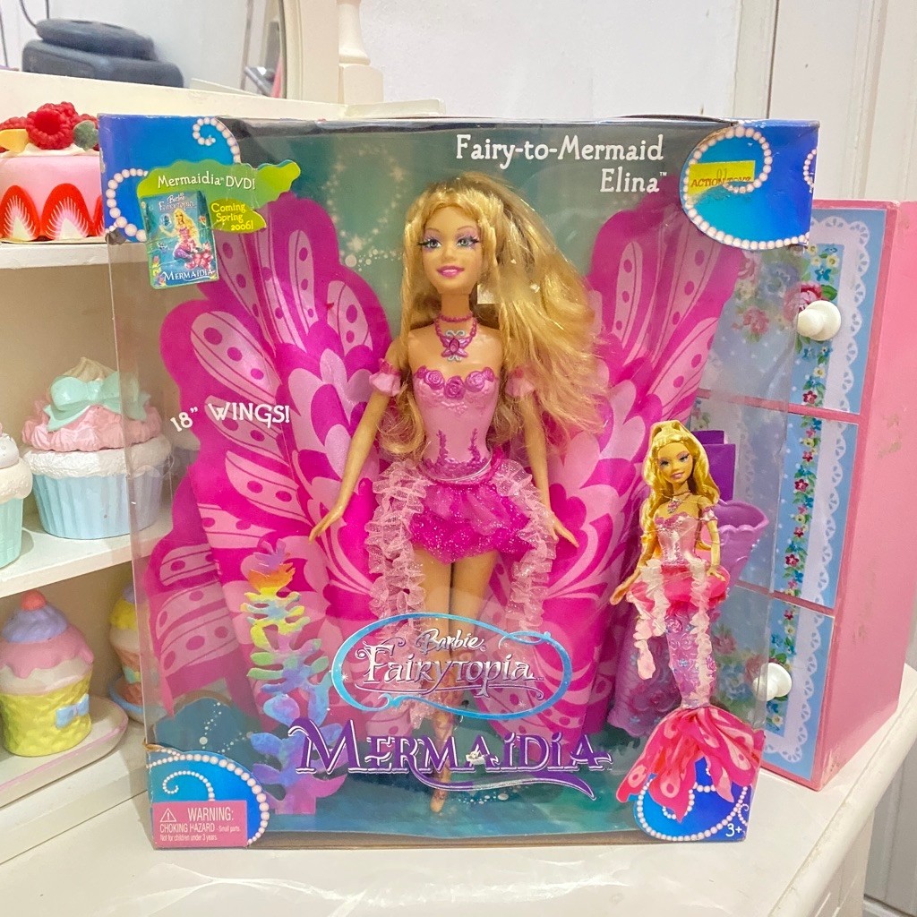 NEW NRFB Barbie Fairytopia Mermaidia Elina ULTRA RARE