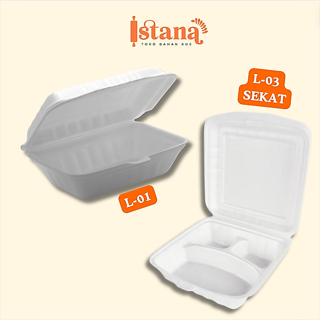 LUX STYROFOAM MAKANAN ISI 30PCS