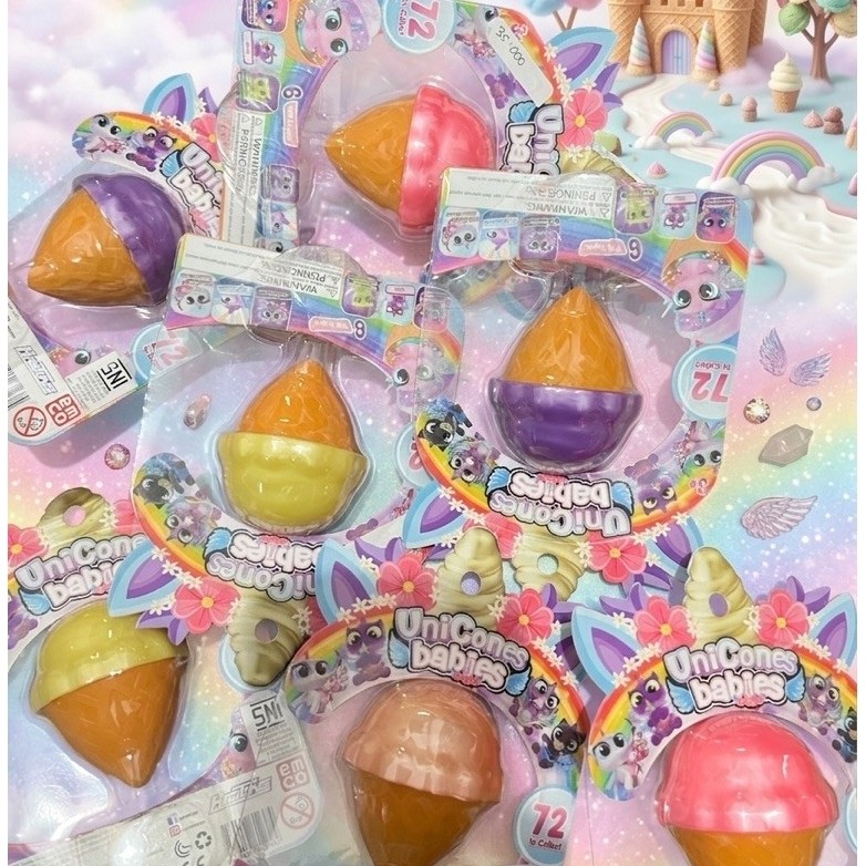 Emco Unicones Babies Surprise, 72 Babies to Collect - 1pc Mainan Kejutan Figur Bayi Unicones Mainan 
