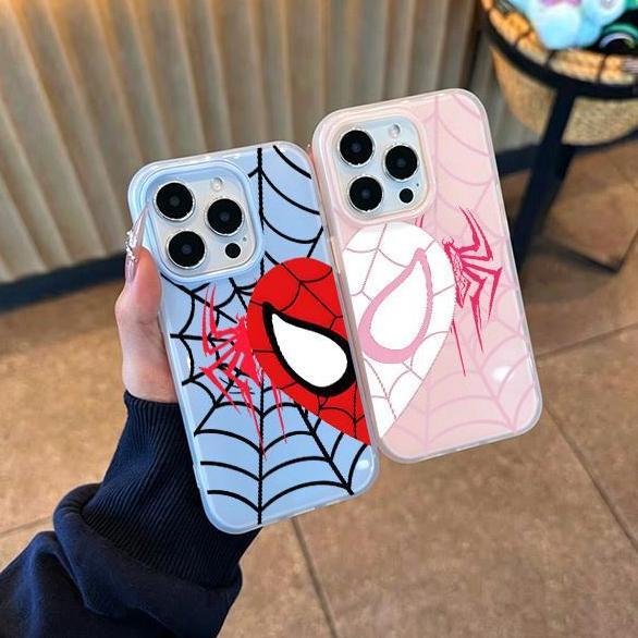 [CUCI GUDANG] Pola Spider Man Couple Casing Hp Untuk Infinix Hot 70 Smart 20 P55 4G Hot 60 Pro Plus 