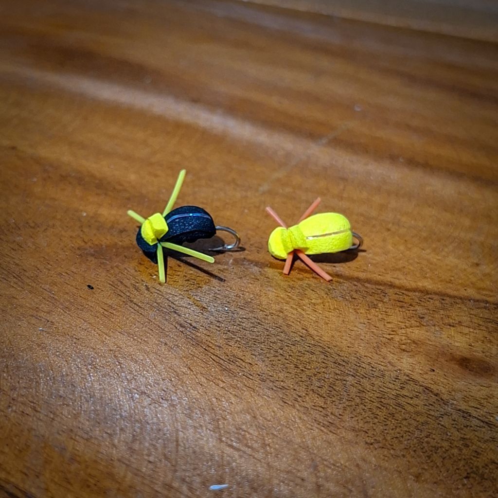 flies fly fishing foam beetle